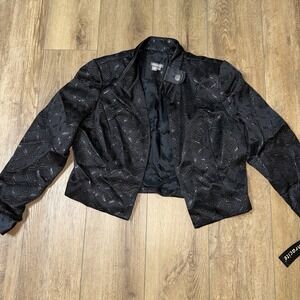 Anthracite‎ Women's Black Lined Jacket feminine dressy elegant classic